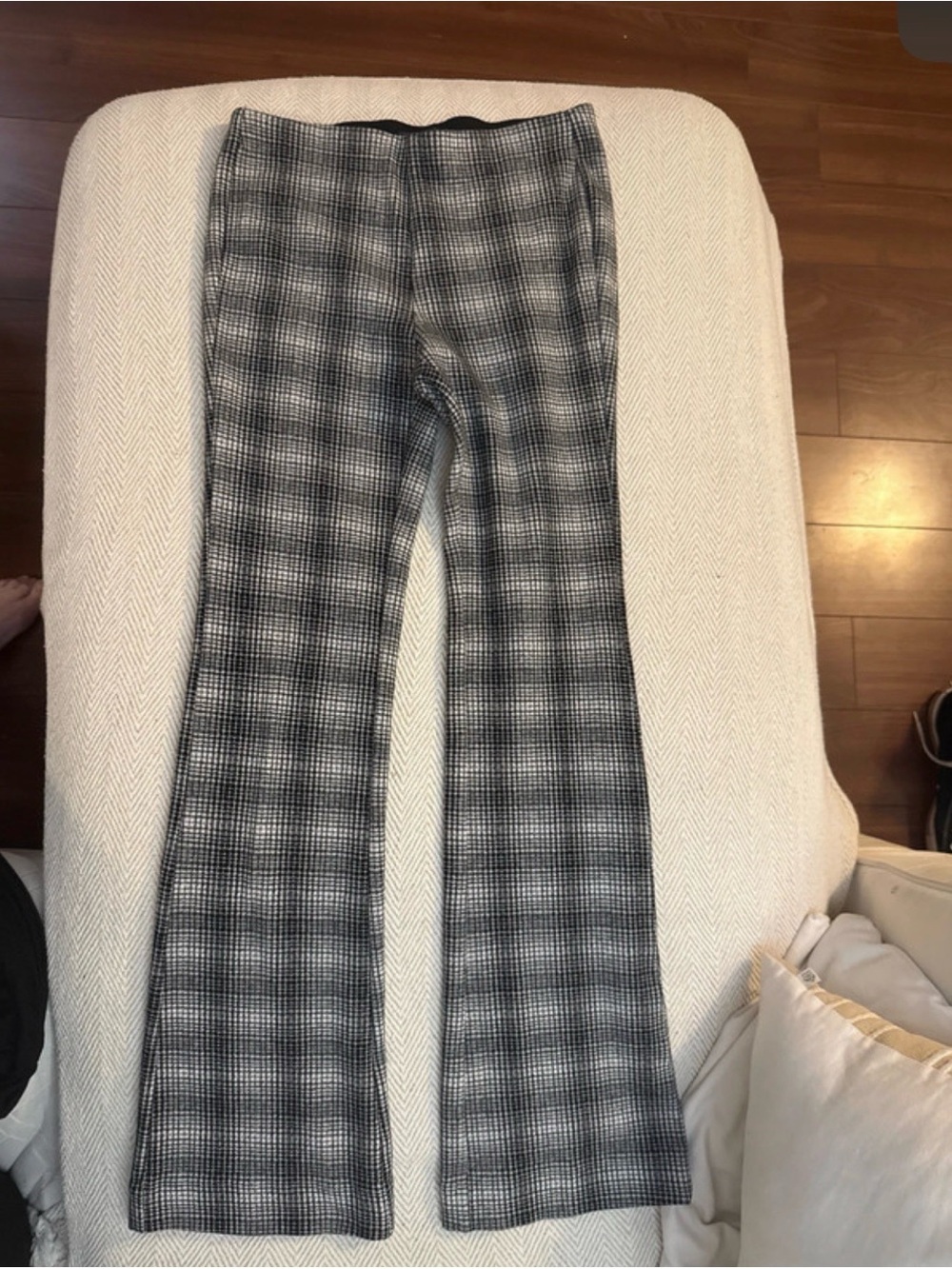 Maeve Anthropologie women's Black & White Plaid Dress Pants size xs